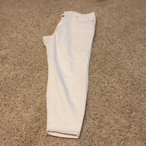 Forever 21 White Ankle Pant